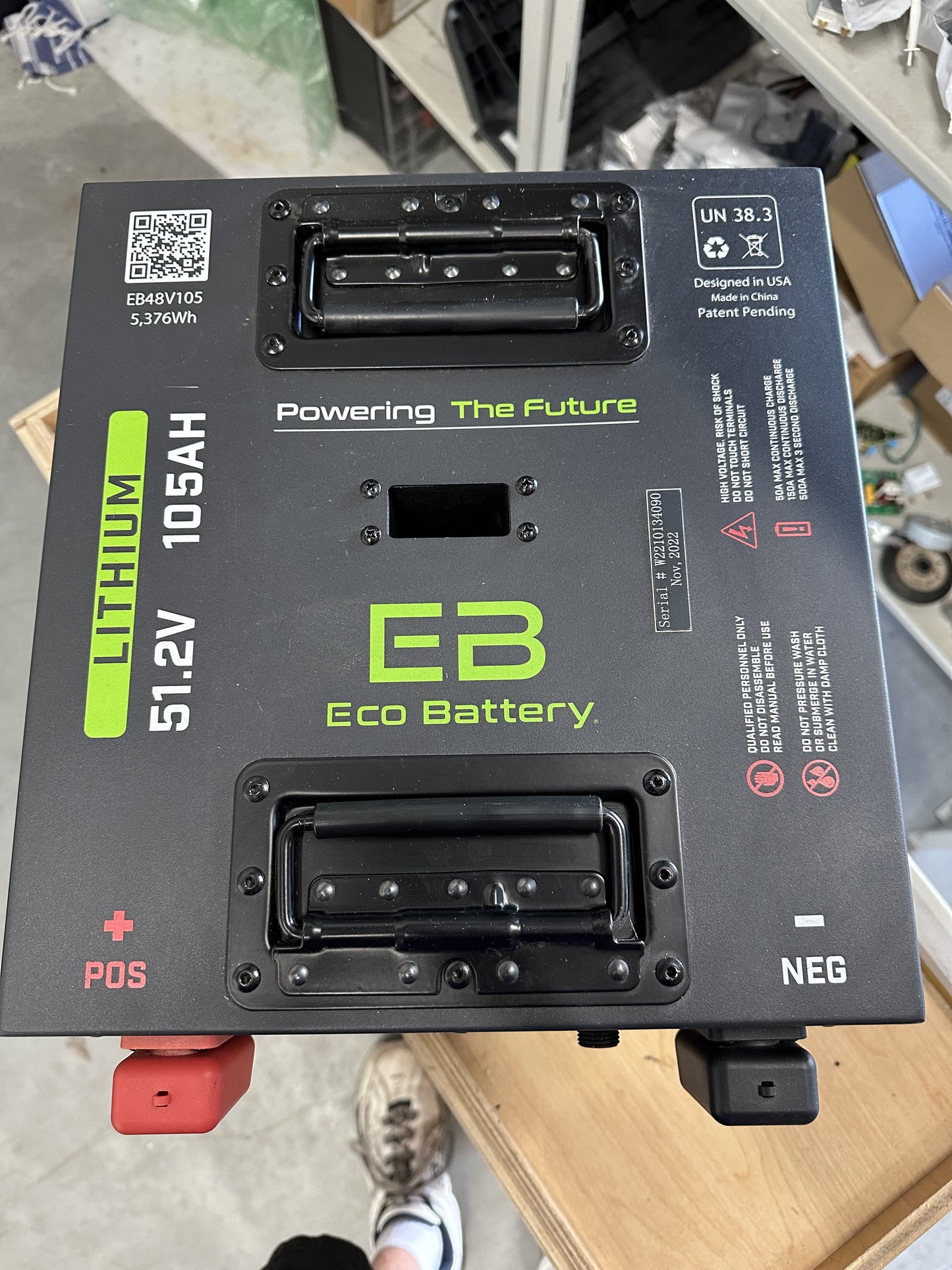 51.2 Volts 105 AH Eco Battery Lithium EB48V105