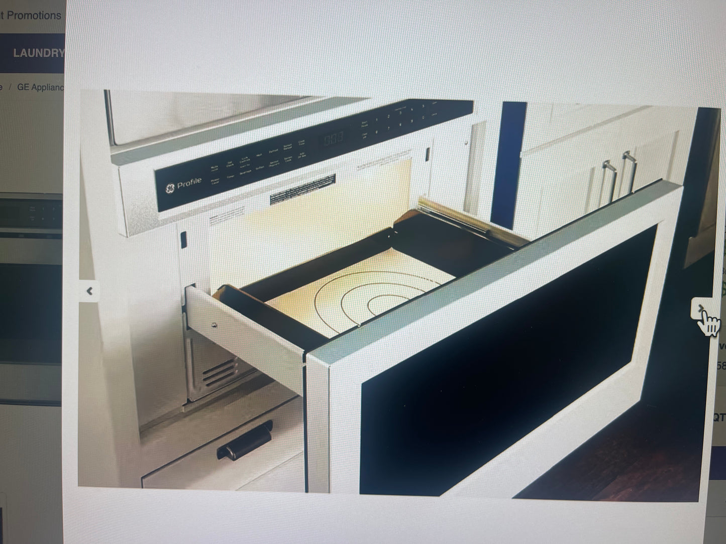 GE Profile PWL1126SWSS Microwave Drawer Oven