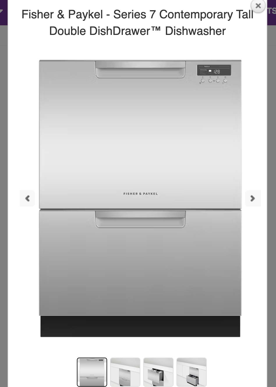 FISHER PAYKEL DD24DCTX9N 24" DOUBLE DISHDRAWER