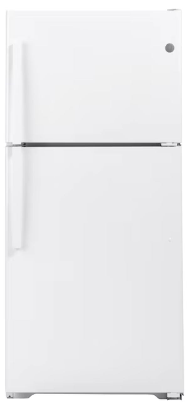 GE GTS22KGNRWW 21.9 Cu. Ft. Garage Ready Top-Freezer Refrigerator