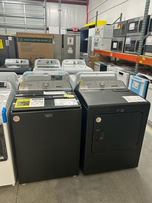 Maytag MVW6500MBK 4.7 cu.ft Washer + MED6500MBK 7.0 cu ft Electric Dryer Set