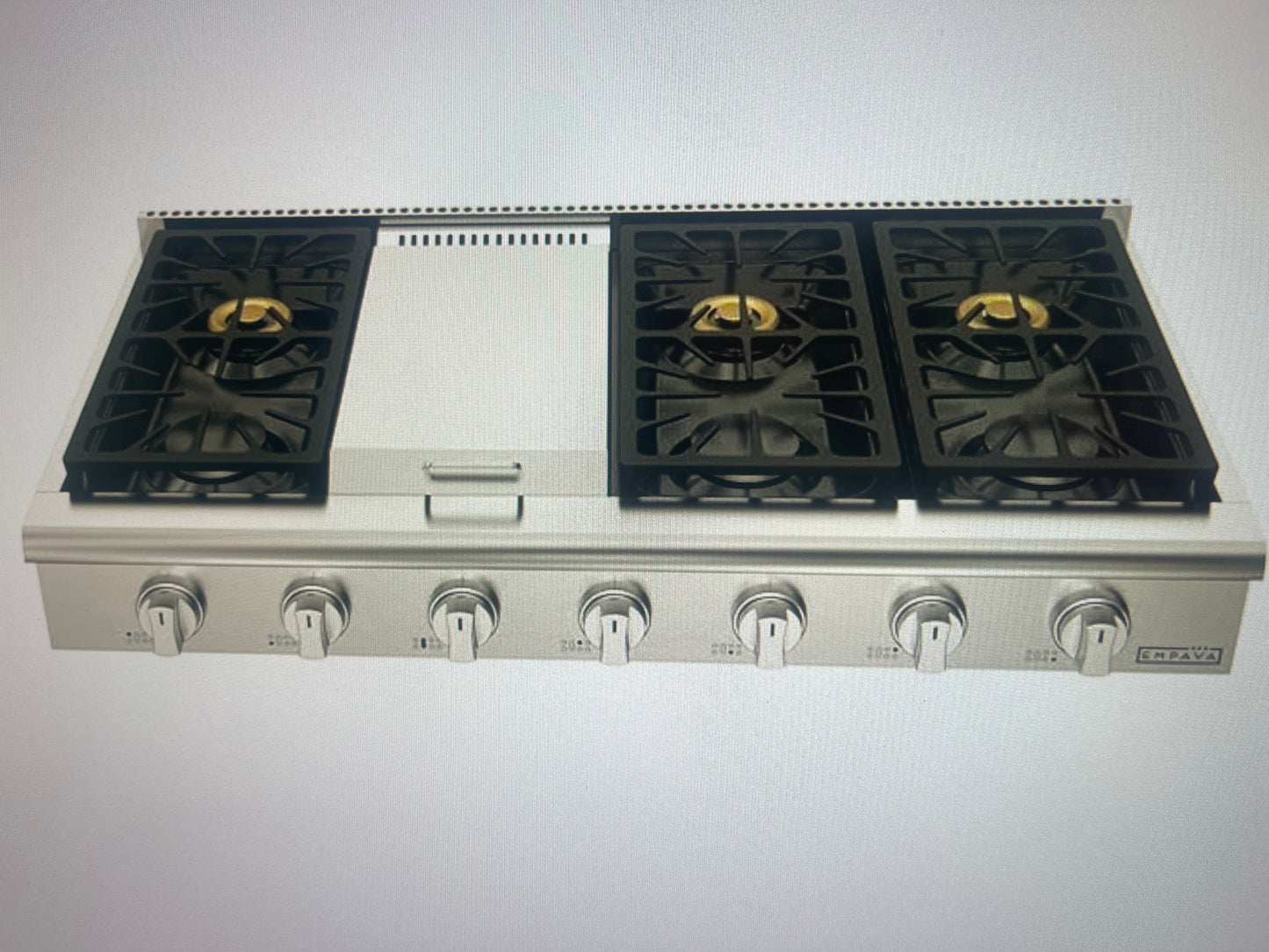 Empava EMPV-48GC32 48-in 7 Burners Stainless Steel Gas Cooktop
