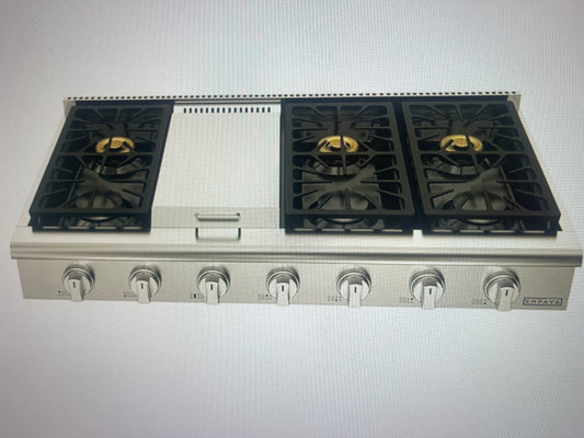 Empava EMPV-48GC32 48-in 7 Burners Stainless Steel Gas Cooktop