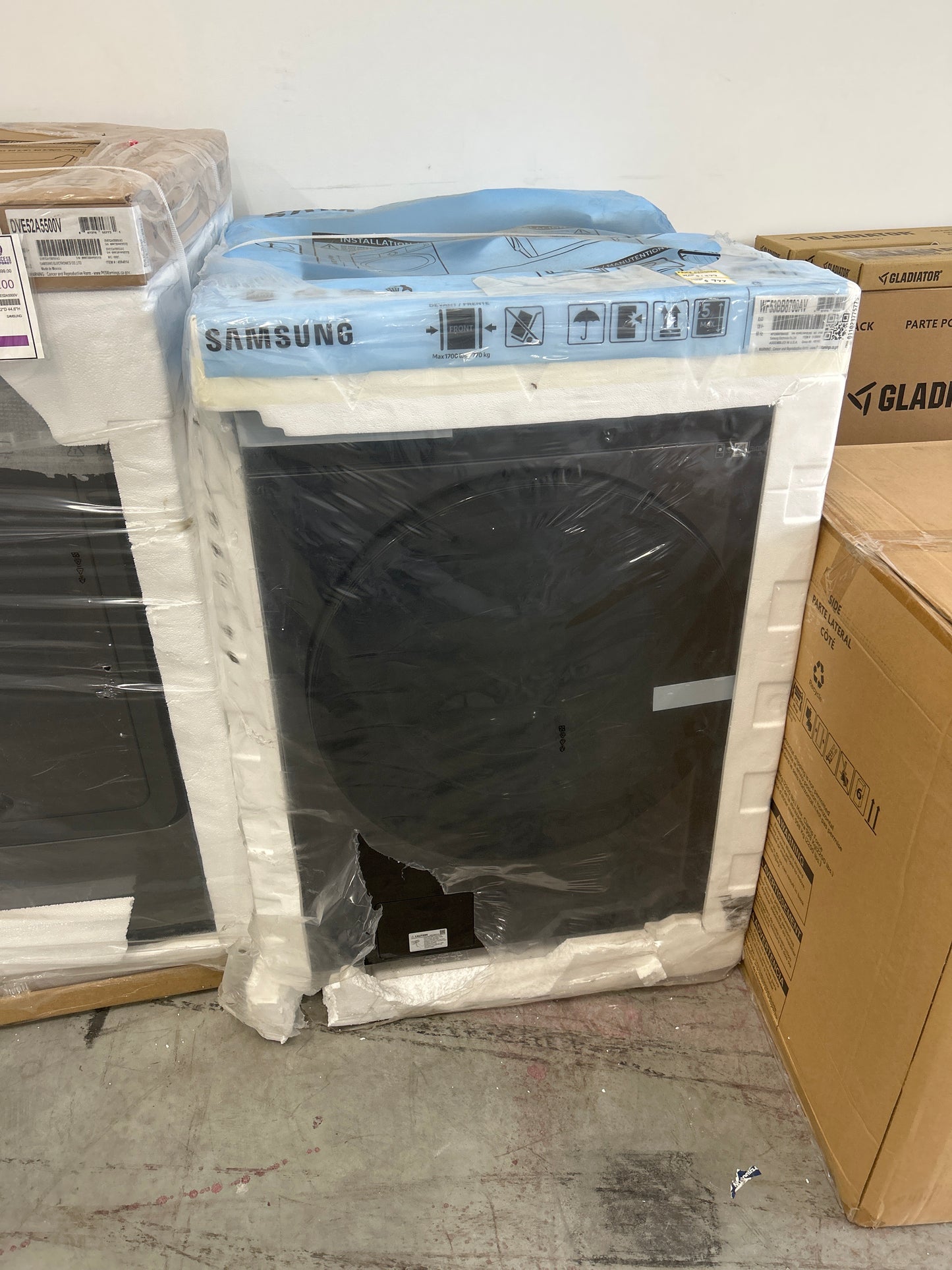 Samsung Washer Bespoke AI WF53BB8700AVUS Front Load Washer