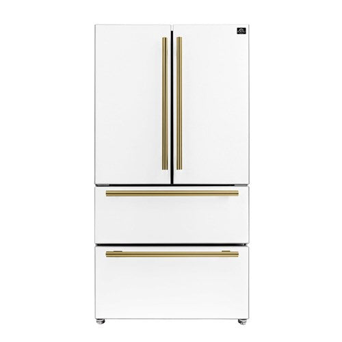 Forno FFRBI1820-36WHT French Door Refrigerator