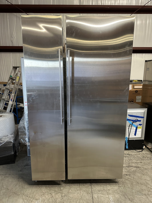 GE MONOGRAM ZIR301NPNII 30 COLUMN REFRIGERATOR And GE MONOGRAM GZIF181NPNII 18 COLUMN FREEZER