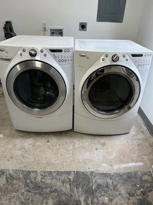 Pre Owned Whirlpool Duet Front Load Washer/Dryer Set WFW9550WW10PO WED9750WW0PO Pre-Owned Appliance