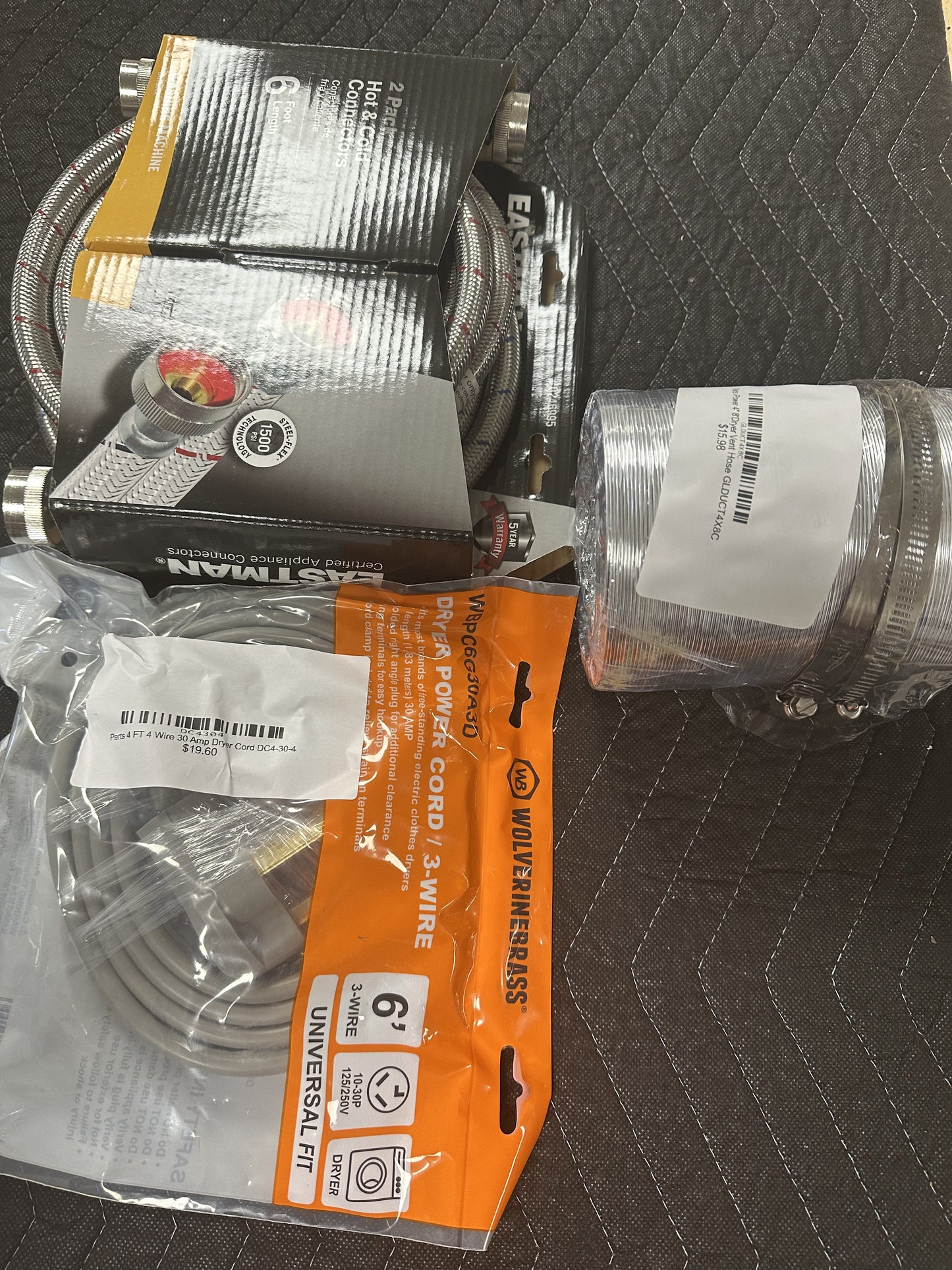 Parts Washer And Dryer Installation Package 3 Prong