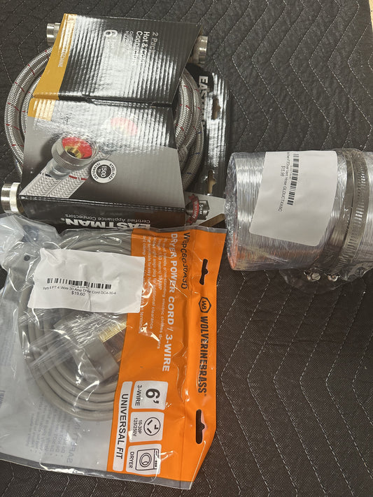 Parts Washer And Dryer Installation Package 3 Prong