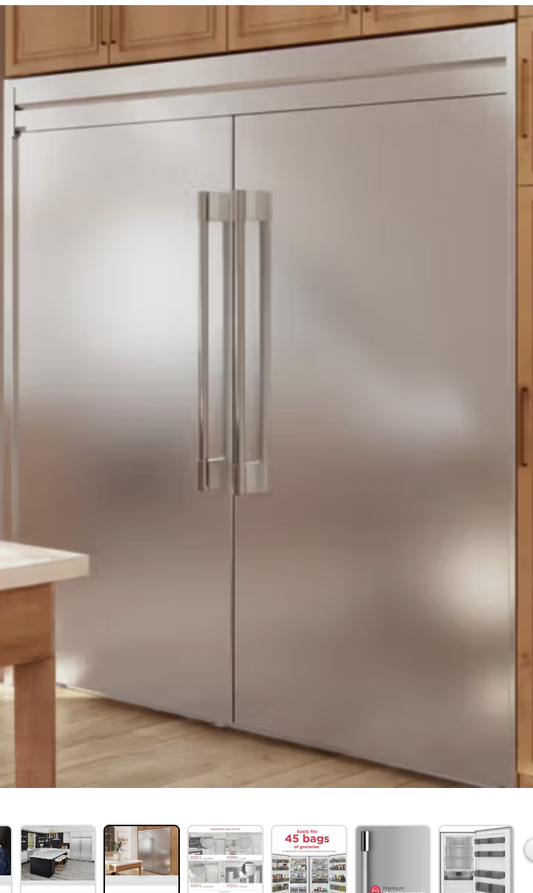 Specialty Refrigerator and Freezer Frigidaire Professional Package FPFU19F8WF FPRU19F8WF