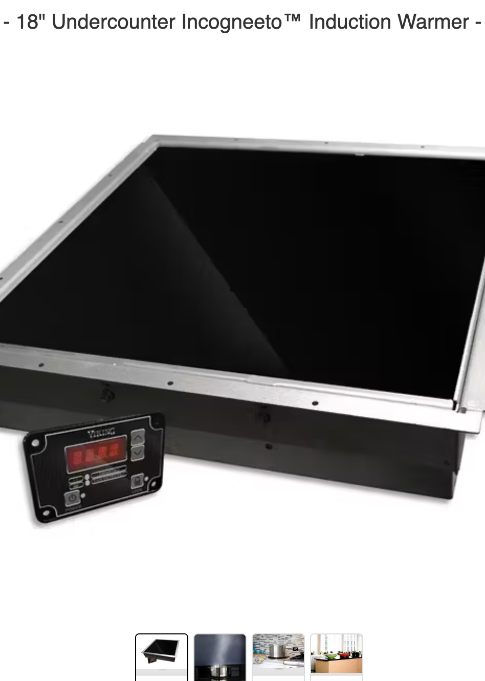 Viking VUIW518 18" Undercounter Incogneeto™ Induction Warmer - VUIW
