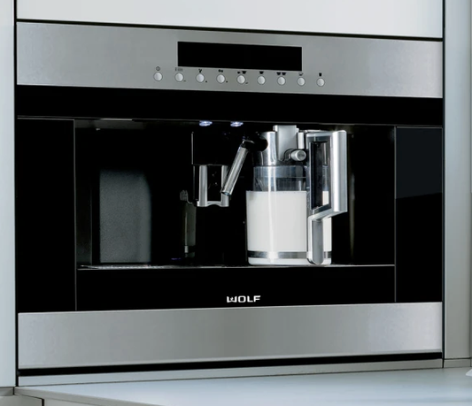 Wolf EC24B 24" Wide Built-In Automatic Coffee Machine with Integrated Water Tank