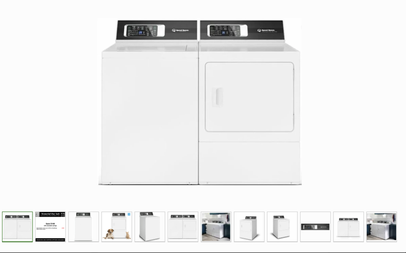 Speed Queen Laundry Set TR7006WN and DR7004WE