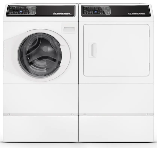 SpeedQueen front load washer w/riser